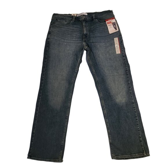 Signature Levi Strauss S61 Relaxed Fit Jeans Stretch Blue Mens 38x32 NEW NWT - Picture 1 of 16